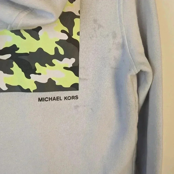 Michael Kors Camouflage Zip Up Hooded Sweatshirt / Medium - Picture 3 of 6